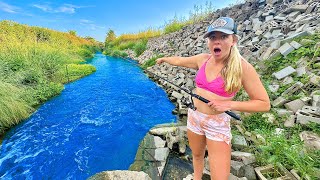 This TINY DITCH Was Holding a MONSTER! We've NEVER SEEN This Before.... (1v1 Challenge!)