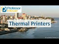 Thermal Printer Functionality and Characteristics
