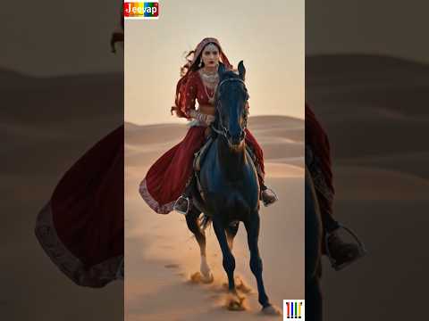 Beautiful Rajasthani Girl Riding Horse. #horse #horseriding #horsegirl