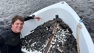 Flood Exposes Treasure on the River Bottom! (Shark Teeth & Mastodon)