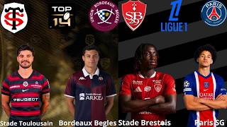 Multiplexe Top 14 et ligue 1 Stade Toulousain - Bordeaux Bègles et Brest - PSG