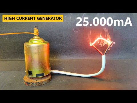 EXTREME AMPS !!! 12V DC Motor to DC Generator for Maximum Power Testing