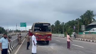 വളാഞ്ചേരി കുറ്റിപ്പുറം റോഡില്‍ മര്‍ക്കസ് മൂടാലില്‍ KSRTC ബസ്സുകളിടിച്ച് അപകടം ; 18 പേര്‍ക്ക് പരിക്ക്