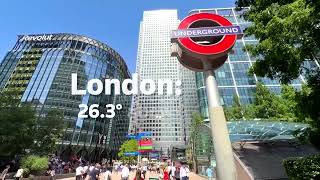 YouTube video thumbnail: Here's a Look at Temperatures Across Europe During Heatwave