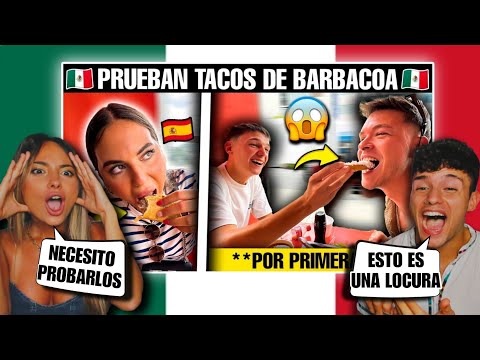 ESPAÑOLES PROBARON TACOS de BARBACOA *por PRIMERA VEZ* y ASÍ ACABARON 🇲🇽😱 *FINAL INESPERADO*