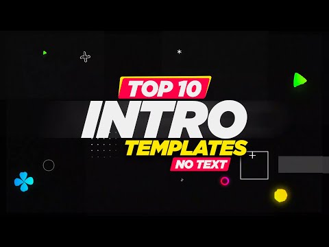 [No Text] Top 10 2D Intro Templates No Text No Copyright [ Free to Use Intro Template Without Text ]