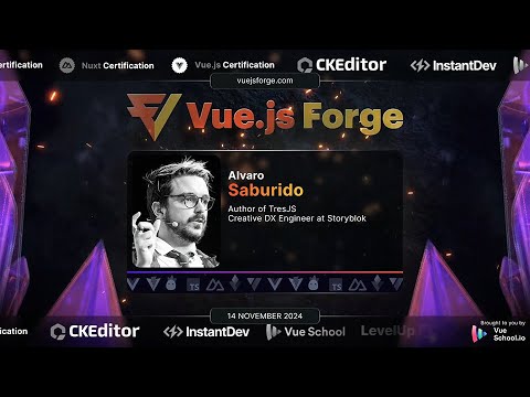 Vue.js Forge 2024: Alvaro Saburido - Intro to How to Create a 3D Low Poly Planet Scene with TresJS