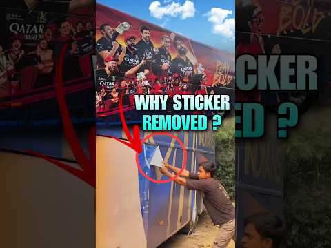 IPL Team Buses को Sticker Se Customise Kiya Jata Hai Ya Fir Paint Se ? #shorts