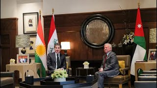 President Nechirvan Barzani met with King Abdullah of Jordan