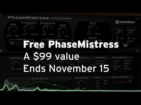 Soundtoys PhaseMistress: Free Thru November 15!