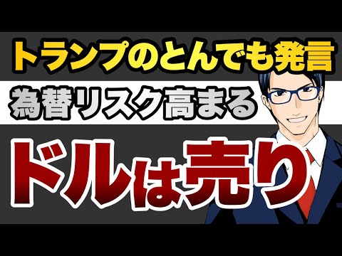 トランプとんでも発言　為替リスク高まる　ドルは売り