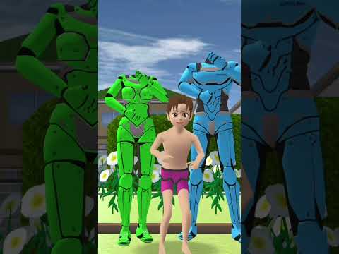 transformasi into robot Sakura school simulators##sakuraschoolsimulator #youtubeshorts