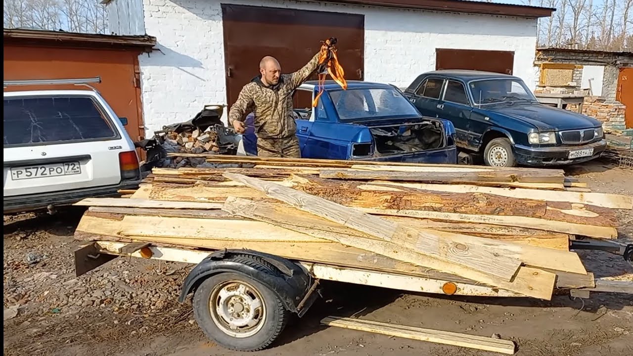 Сделал свой авторазбор чистым и красивым - красим пол стены - варю печь - привёз материал