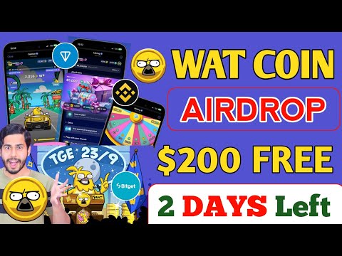 $WATCoin Airdrop 2 Days Left 🔥 Wat coin Airdrop listing date, watcoin Airdrop withdrawal, GMEE