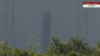 Bad weather scrubs launch of SpaceX Falcon 9 rocket with satellites for Amazon's Project Kuiper