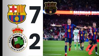 7-2 le Barça laisse aucune chance à son adversaire ! 
