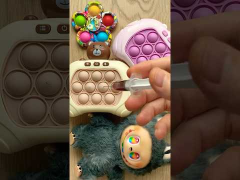 Labubu Popit Injection! 🤬🤬🤬 #satisfying #squishy #labubu #popit #asmr #shortsfeed