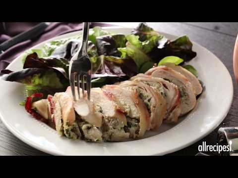 Chicken Dinner Recipes - How to Make Gorgonzola Stuffed Chicken Breasts Wrapped in Bacon