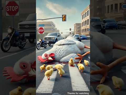 💔 When the Mother Chicken Crossed the Road… | Heart-Touching Animation