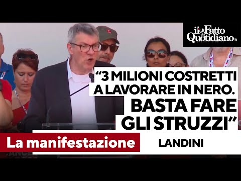 Landini: "Tre milioni di lavoratori in nero. Istituzioni e governo smettano di fare gli struzzi"