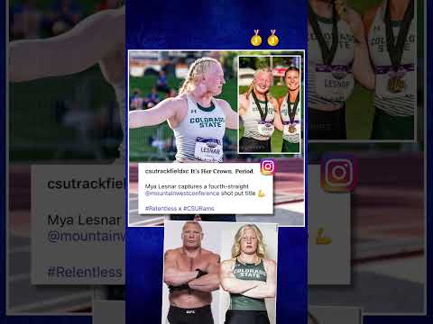 Congrats to Mya Lesnar! #wwe #shorts #viralvideo #short #shortvideo #prowrestling #track #sports
