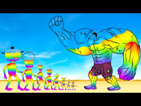 Evolution Of HULK Vs Evolution Of MONSTER RADIATION RAINBOW : Returning From The Dead SECRET