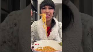 Cardi B Enjoys Asian Noodles 🍜✨️