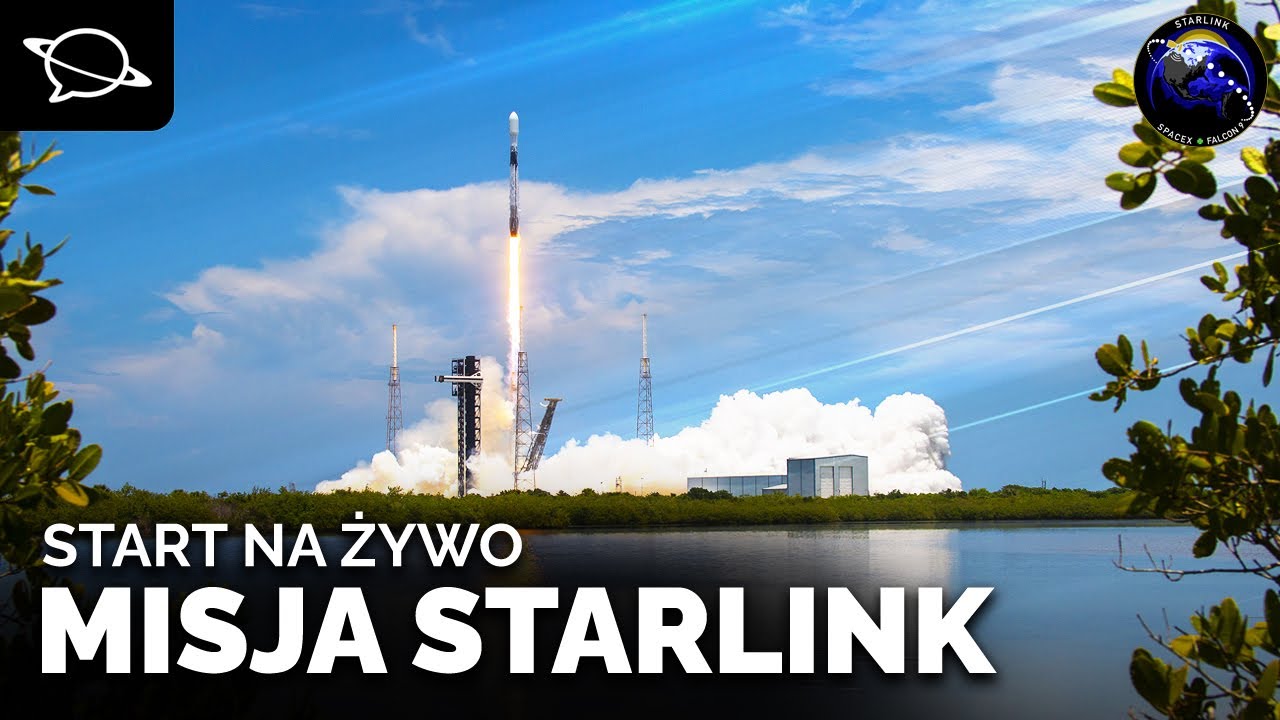 🔴 Oglądamy start Falcona 9 z misją Starlink Group 10-56