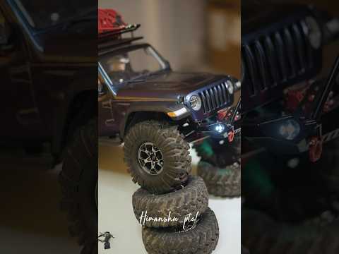 RC Jeep pe laga diye original Jeep Wrangler wale Alloy Rims 😍 @BharatHobby #rcindia