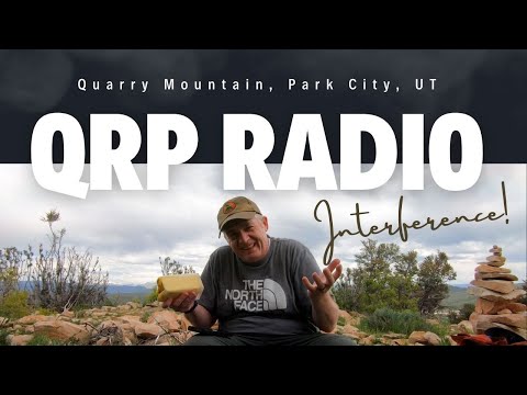 Ham Radio QRP Contacts From Quarry Mountain With Interference.