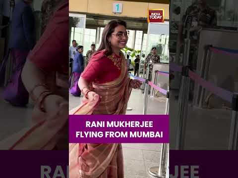 Rani Mukherjee Spotted Flying From Mumbai | Actress Makes Graceful Airport Appearance