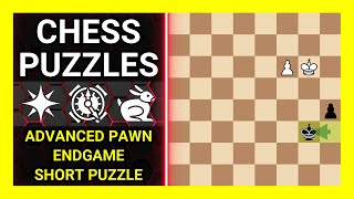 Chess Puzzles to Practice. Themes: Advanced pawn, Endgame, Short puzzle. Learn Chess