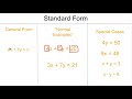 Understanding Forms of Linear Equations