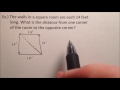 Solving Pythagorean Theorem Word Problems