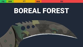 Talon Knife Boreal Forest Wear Preview