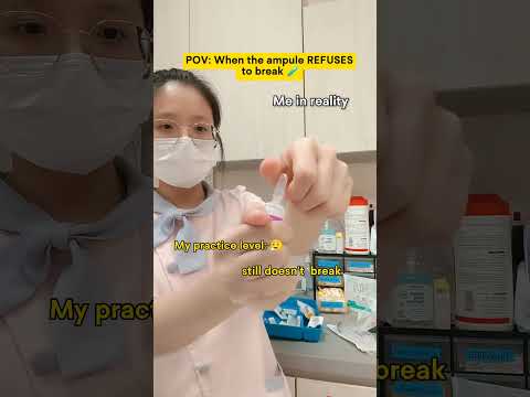 Unedited version-When the ampule REFUSES to break#nurselife #medlife #hospitalhumor#nurse#shortvideo