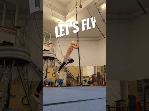Aerial Pole tricks #poledance #calisthenics #fitness #workout #acrobatics #gym #shorts