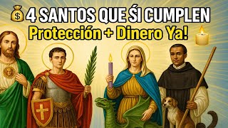 Los 4 Mejores Santos para Protección y Dinero que Sí Cumplen