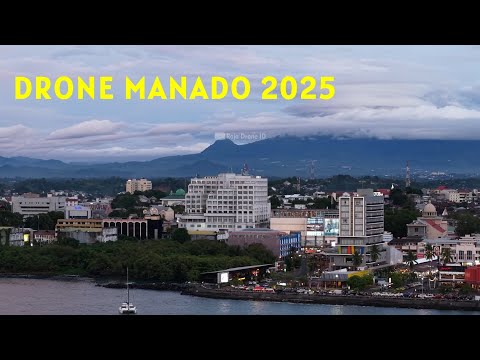 Suasana Kota Manado Sore Hari dari Udara dengan Drone 2025