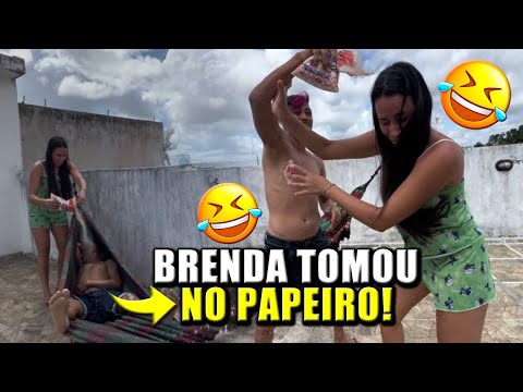 BRENDA ACORDA CREMOLAW COM FARINHA NA CARA