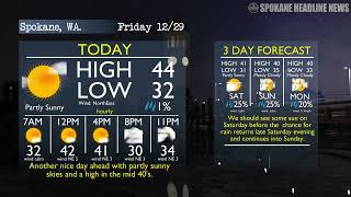 Spokane's best 3 day forecast: The sunshine should stick around a little longer, high of 44.
