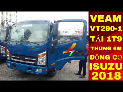 Bán xe tải Veam VT260- 1 thùng dài 6m máy Isuzu, xe trả góp