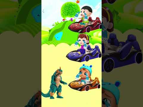 Siêu nhân nhỏ trị quái vật thối #cartoon #hoathinh #funny #shorts