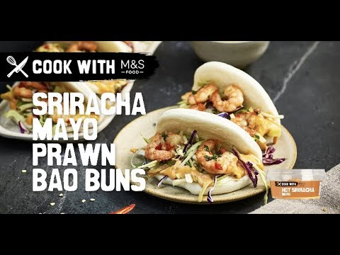 M&S | Cook with M&S... Sriracha Mayo Prawn Bao Buns