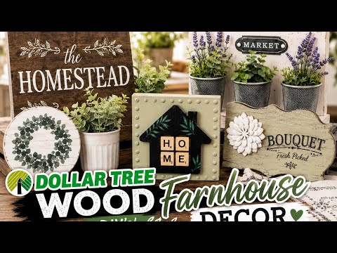 Dollar Tree Wood DIY Decor | Budget Friendly Decor!