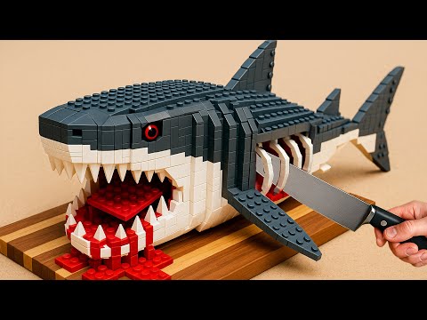 Best of RARE Food LEGO Cooking ASMR | Amazing Fish Cutting Skills Compilation