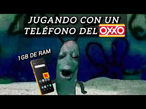 Jugando con un teléfono del OXXO | 1 GB de RAM en Android