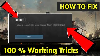 Call of duty warzone SERVICE FAILED Failed to request daily login Problem