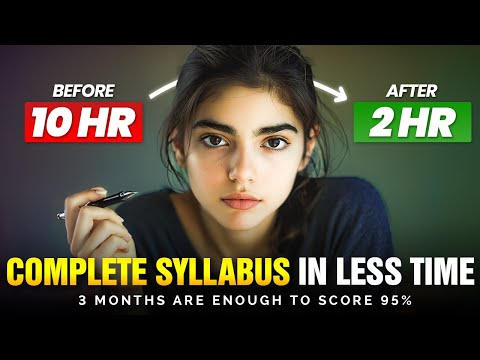 How to Study MORE in LESS TIME | Cover Syllabus FAST🔥| Secret to Studying Effectively