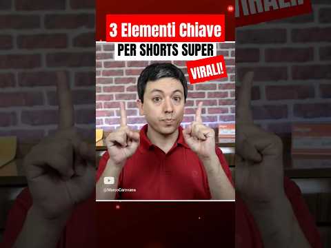3 Elementi Chiave per creare Shorts SUPER VIRALI!